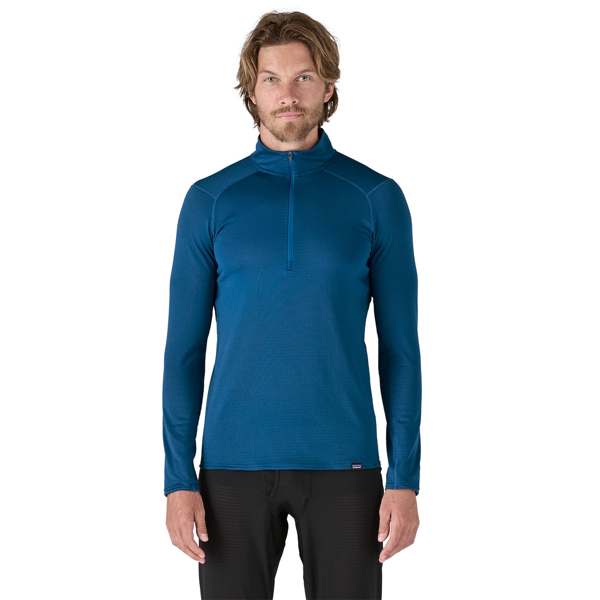 MEN'S CAPILENE THERMAL WEIGHT ZIP-NECK T-SHIRT