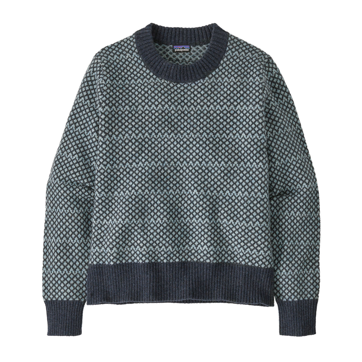 ŽENSKI PULOVER RECYCLED WOOL-BLEND CREWNECK SWEATER