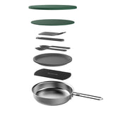 TABLEWARE SET FOR 2 PERSONS ADVENTURE PAN SET