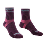 WOMEN'S SOCKS TRAIL RUN ULTRALIGHT T2 MERINO SPORT 3/4 CREW