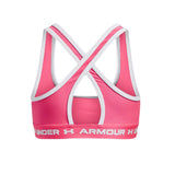 GIRLS' SPORTS BRA CROSSBACK MID PRINTED