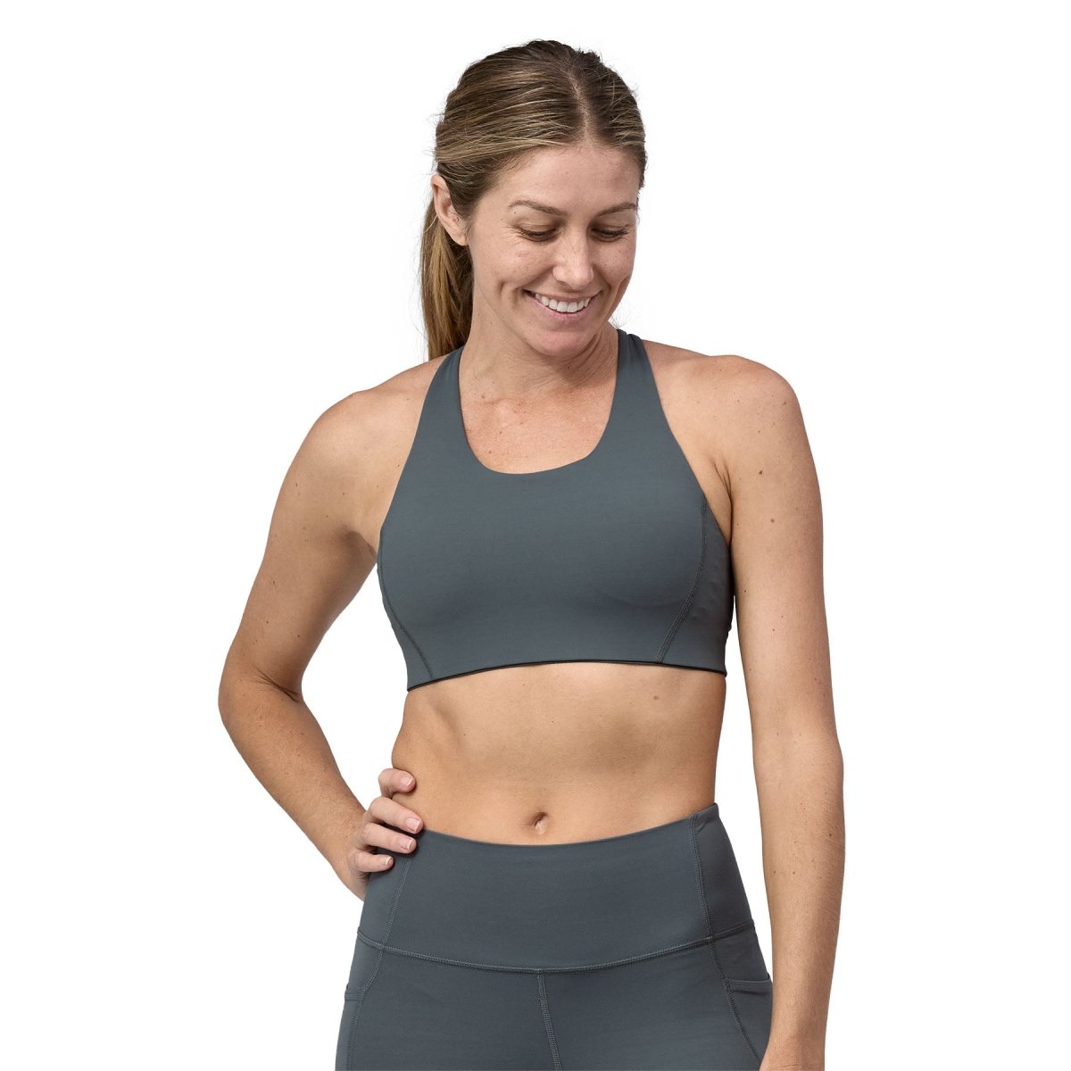 ŽENSKI ŠPORTNI MODRČEK SHADOWLITE MID IMPACT ADJUSTABLE BRA - Alpska Šola Bovec