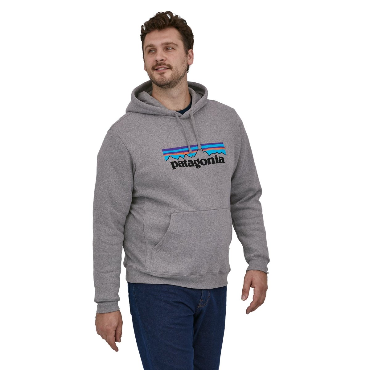 PULOVER S KAPUCO P-6 LOGO UPRISAL HOODY siv - Alpska Šola Bovec