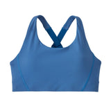 ŽENSKI ŠPORTNI MODRČEK SHADOWLITE MID IMPACT ADJUSTABLE BRA moder - Alpska Šola Bovec